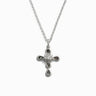 Awe Inspired Necklaces Sterling Silver Third Eye Cross Necklace