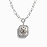 Awe Inspired Necklaces Sterling Silver Third Eye Locket Single Charm Necklace