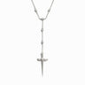 Awe Inspired Necklaces Sterling Silver Winged Sword Lariat