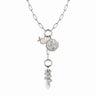 Awe Inspired Necklaces Sterling Silver Witch Goddess Charm Collector Lariat Necklace Set