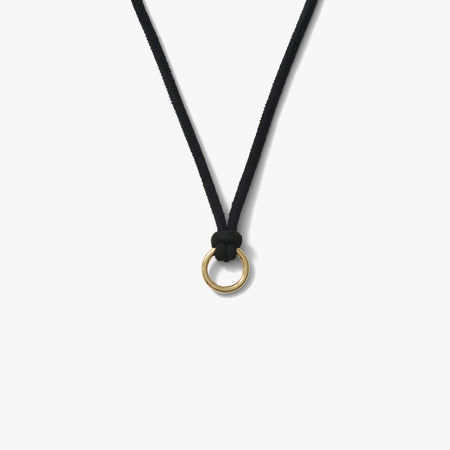 Suede Cord Charm Collector Necklace