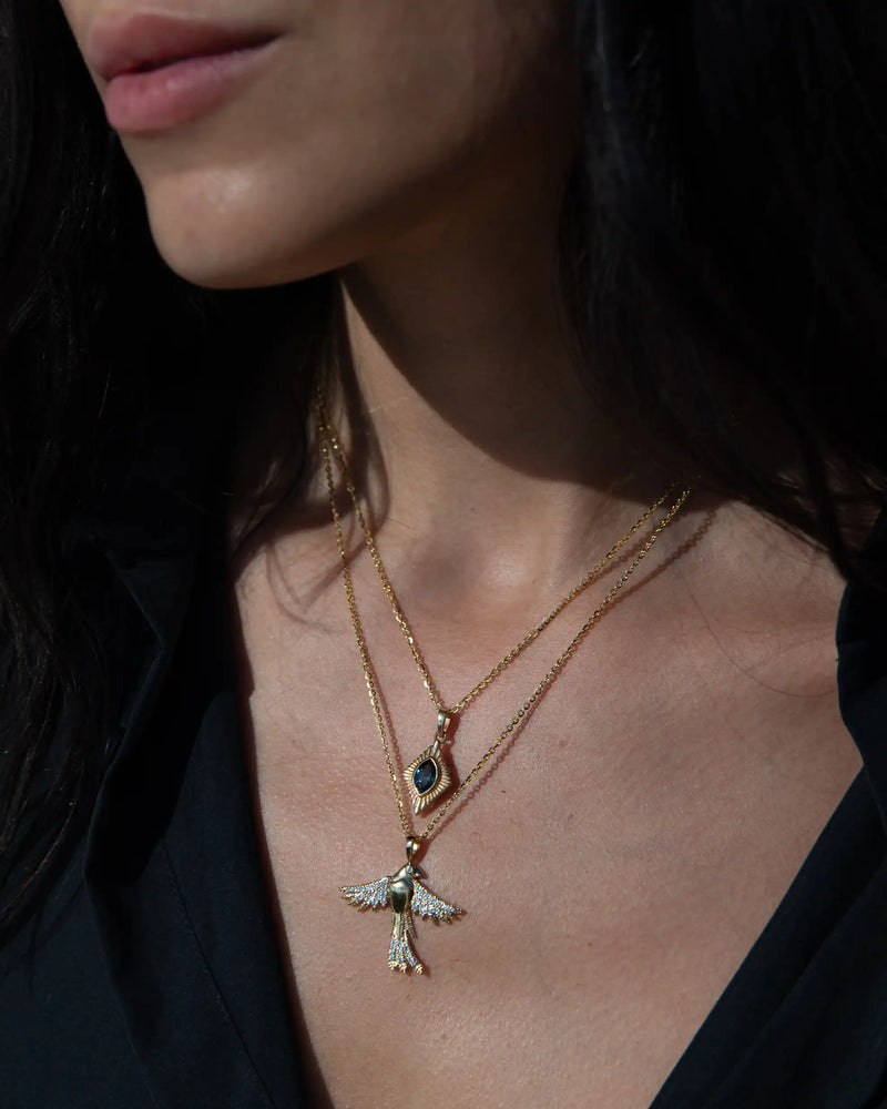 Awe Inspired Necklaces Suffraget Bluebird and London Blue Aura Set