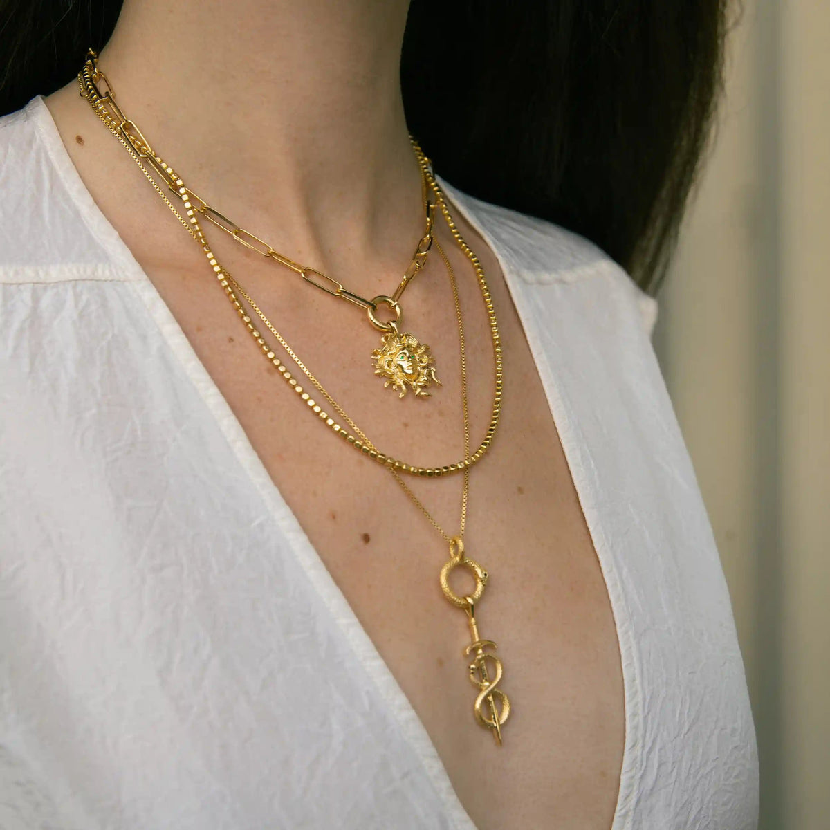 Awe Inspired Necklaces Sword & Serpent Necklace