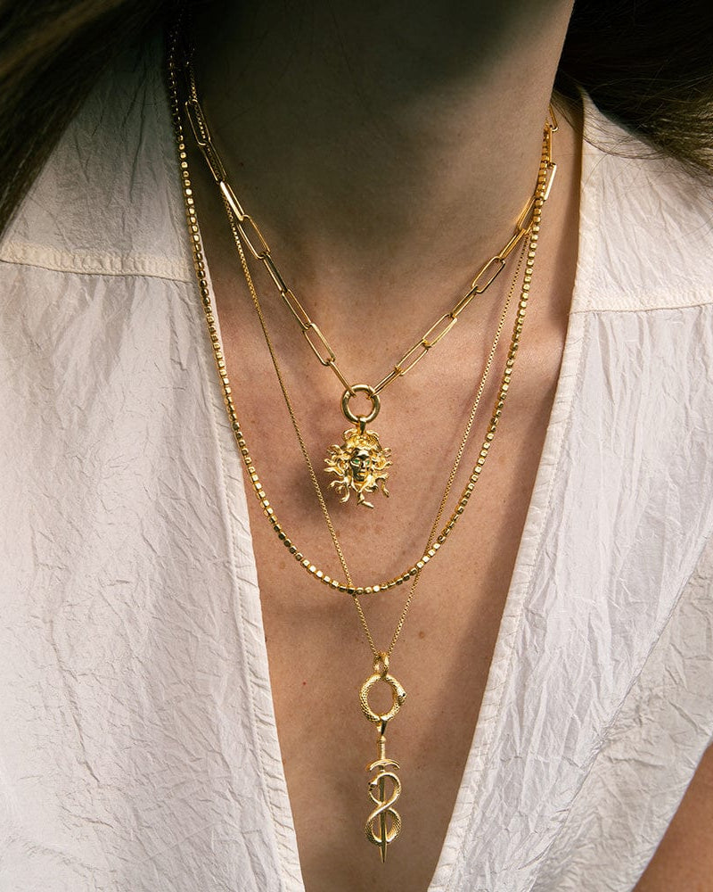 Awe Inspired Necklaces Sword & Serpent Necklace