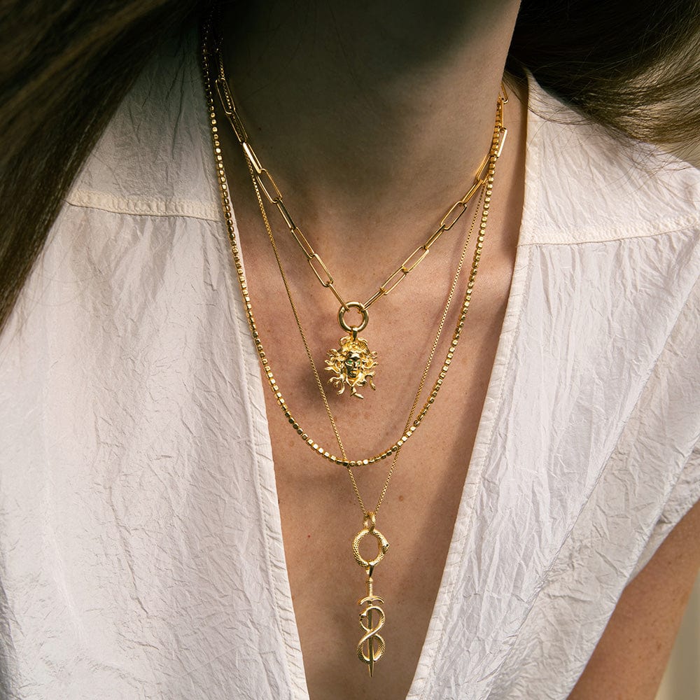 Awe Inspired Necklaces Sword & Serpent Necklace