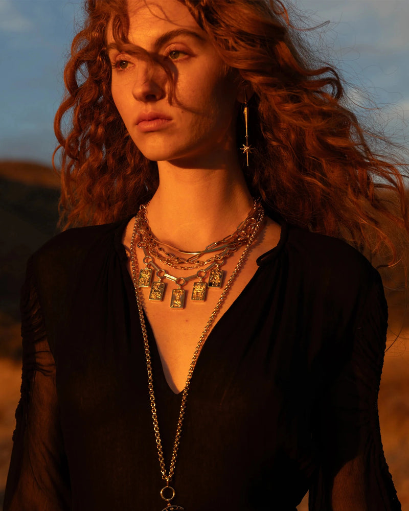 Awe Inspired Necklaces Tarot Bar Charm Necklace