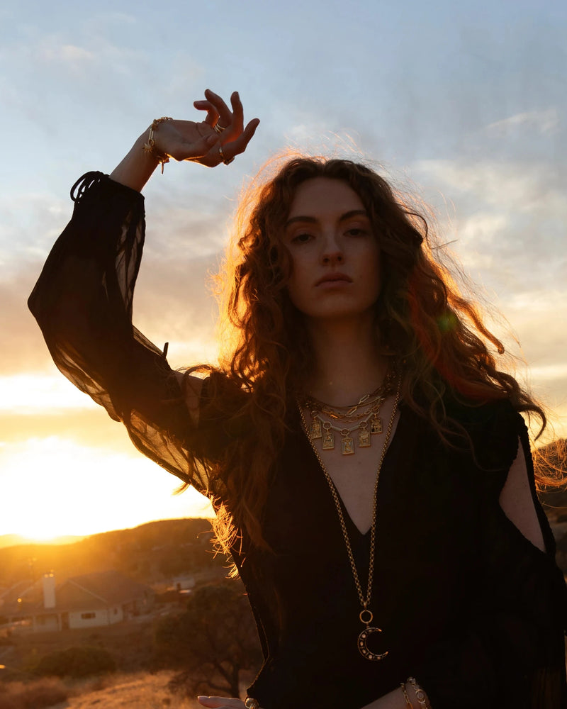 Awe Inspired Necklaces Tarot Bar Charm Necklace