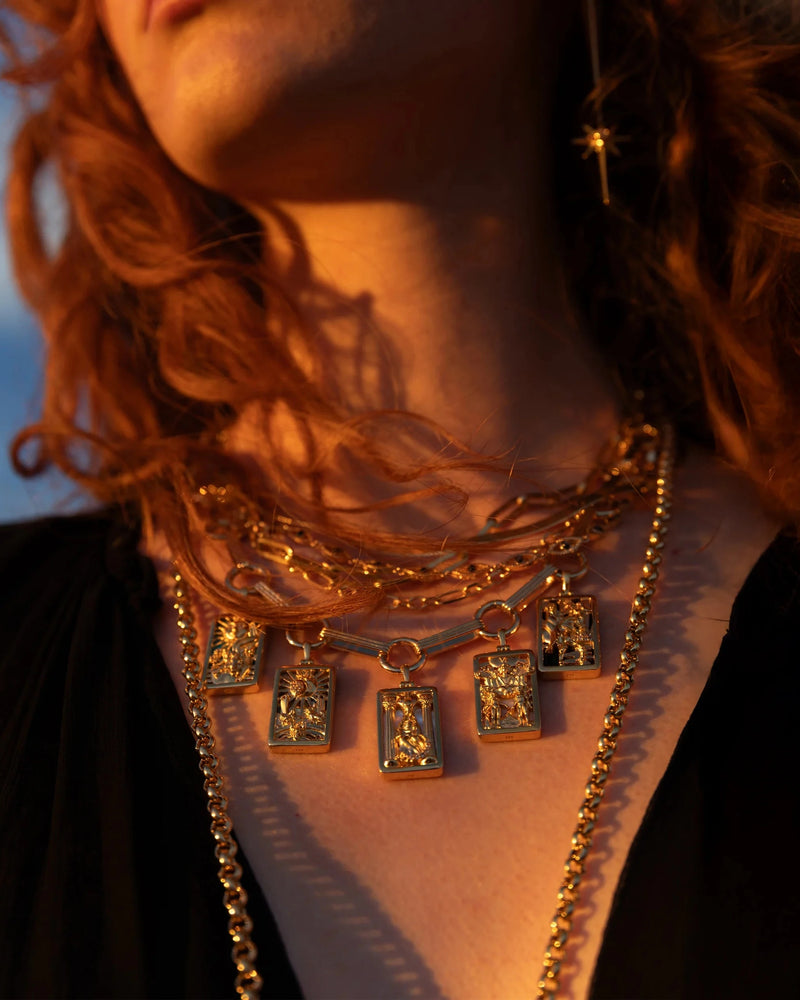 Awe Inspired Necklaces Tarot Bar Charm Necklace