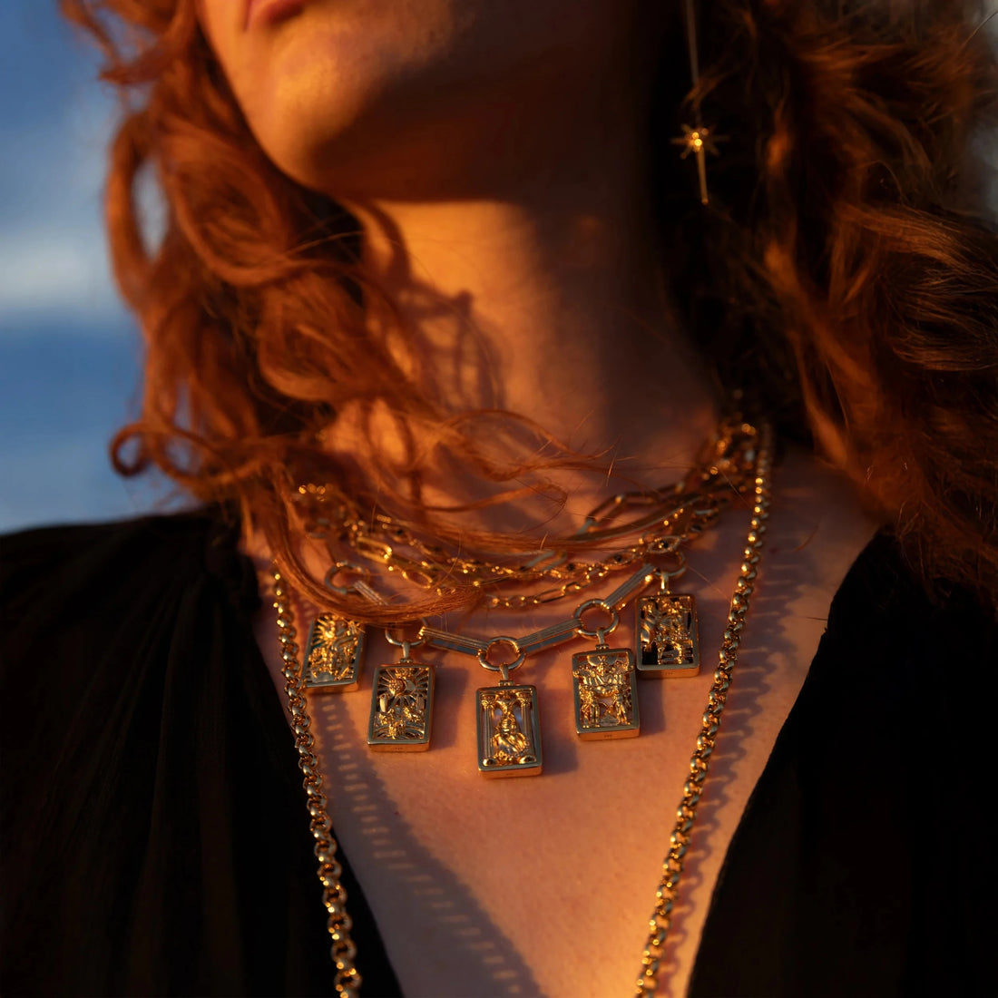 Awe Inspired Necklaces Tarot Bar Charm Necklace