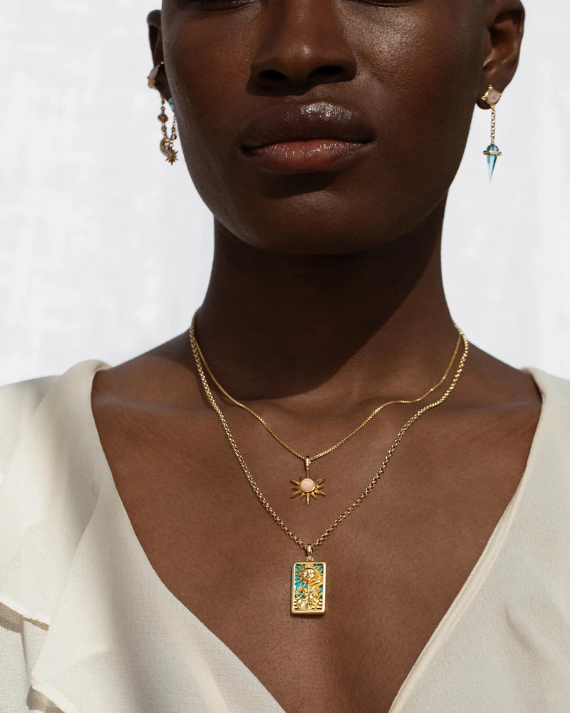 Awe Inspired Necklaces The Sun Tarot Necklace