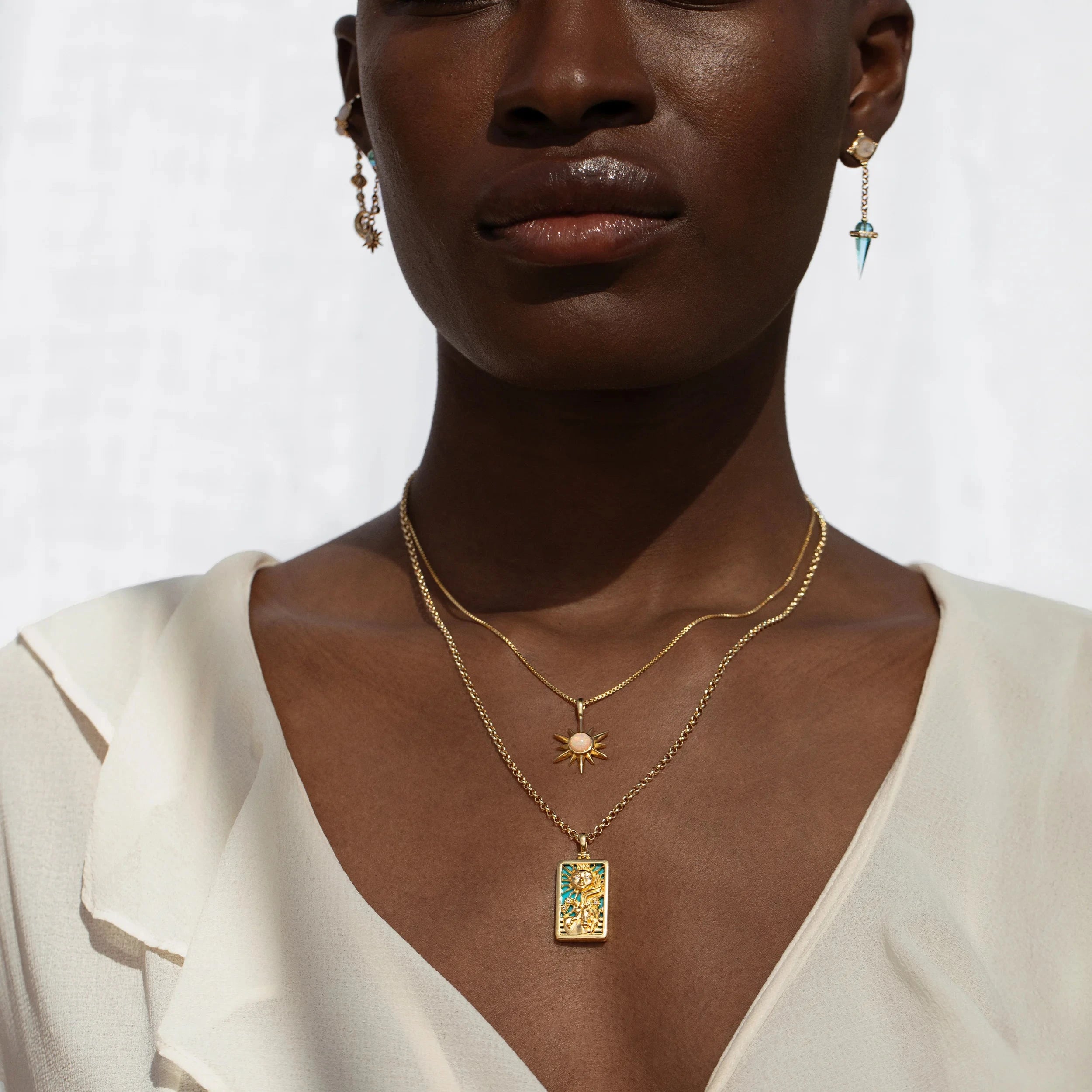 Awe Inspired Necklaces The Sun Tarot Necklace