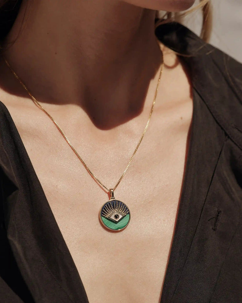 Awe Inspired Necklaces Third Eye Coin Necklace