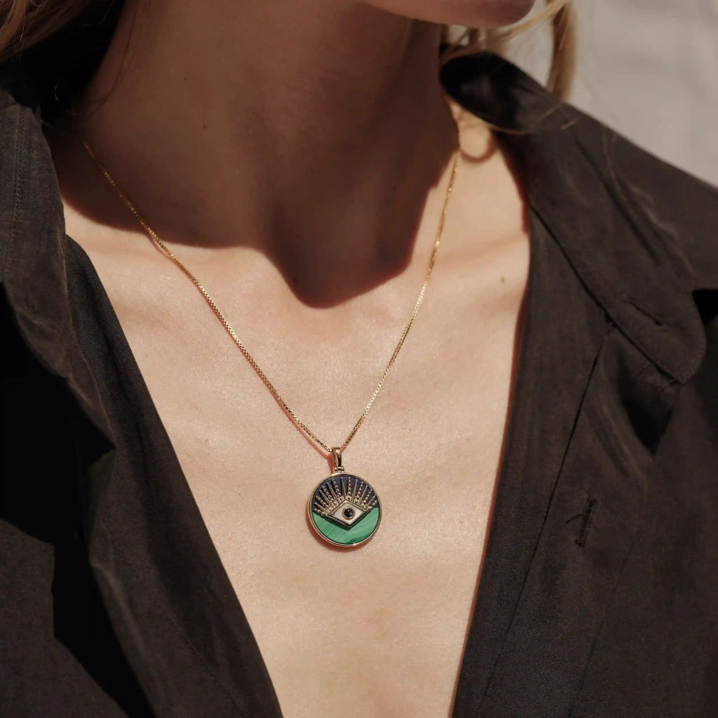Awe Inspired  Necklaces Third Eye Coin Necklace