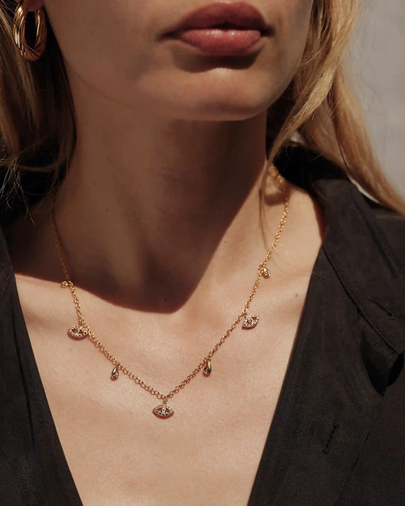 Awe Inspired Necklaces Third Eye Collar Necklace