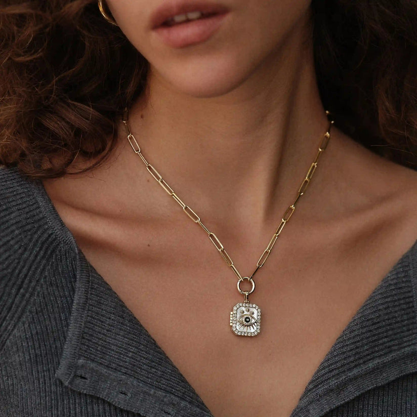 Third Eye Locket Single Charm Necklace – Awe Inspired