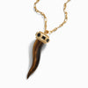 Awe Inspired Necklaces Tiger's Eye Horn Necklace