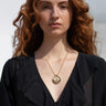 Awe Inspired Necklaces Tiger's Eye Moon Phase Halo Necklace