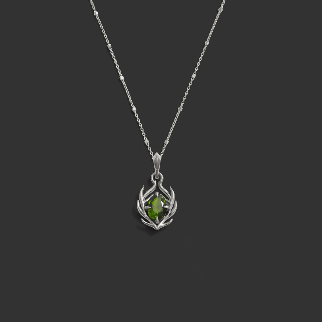 Awe Inspired Necklaces Tourmaline Stag Necklace