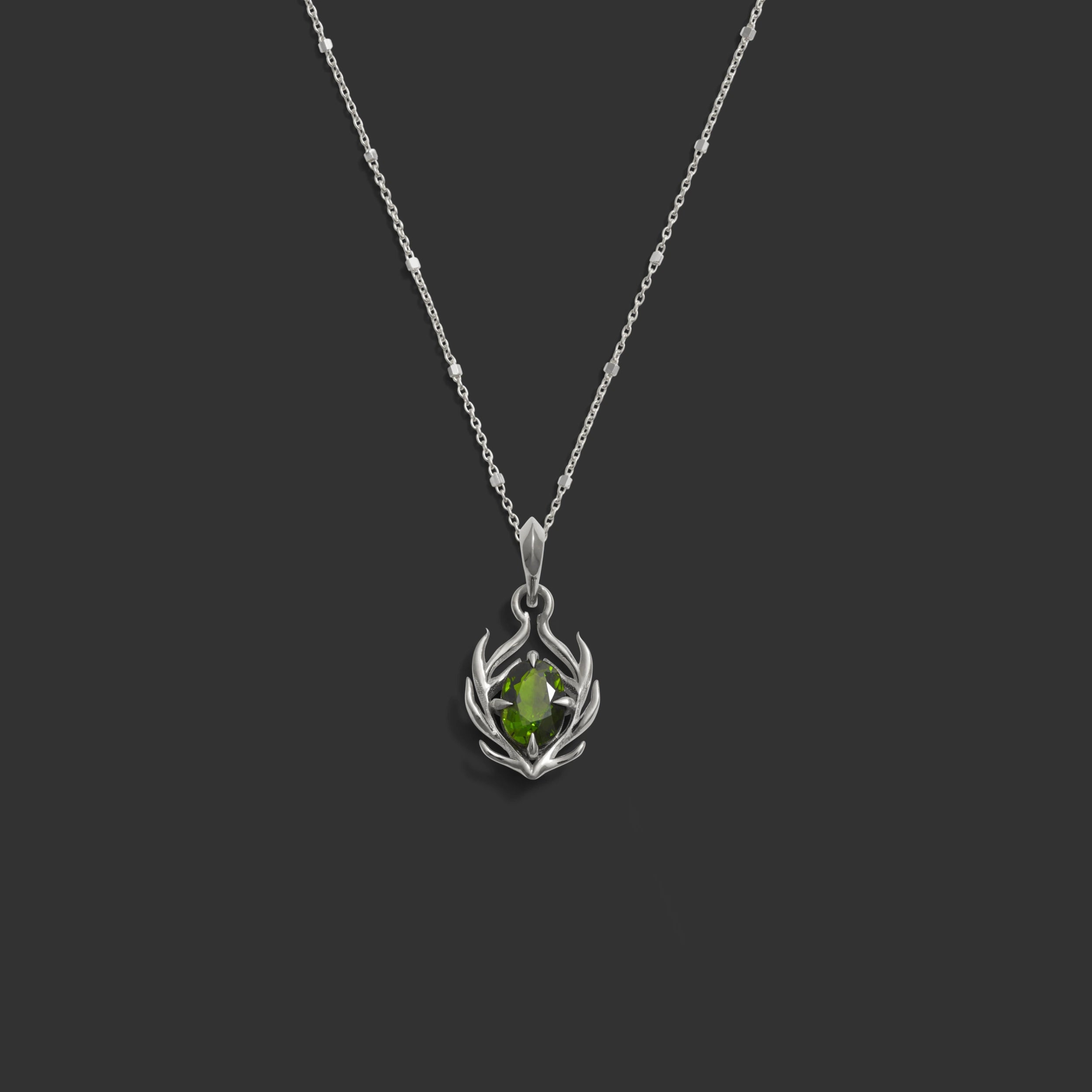 Awe Inspired Necklaces Tourmaline Stag Necklace
