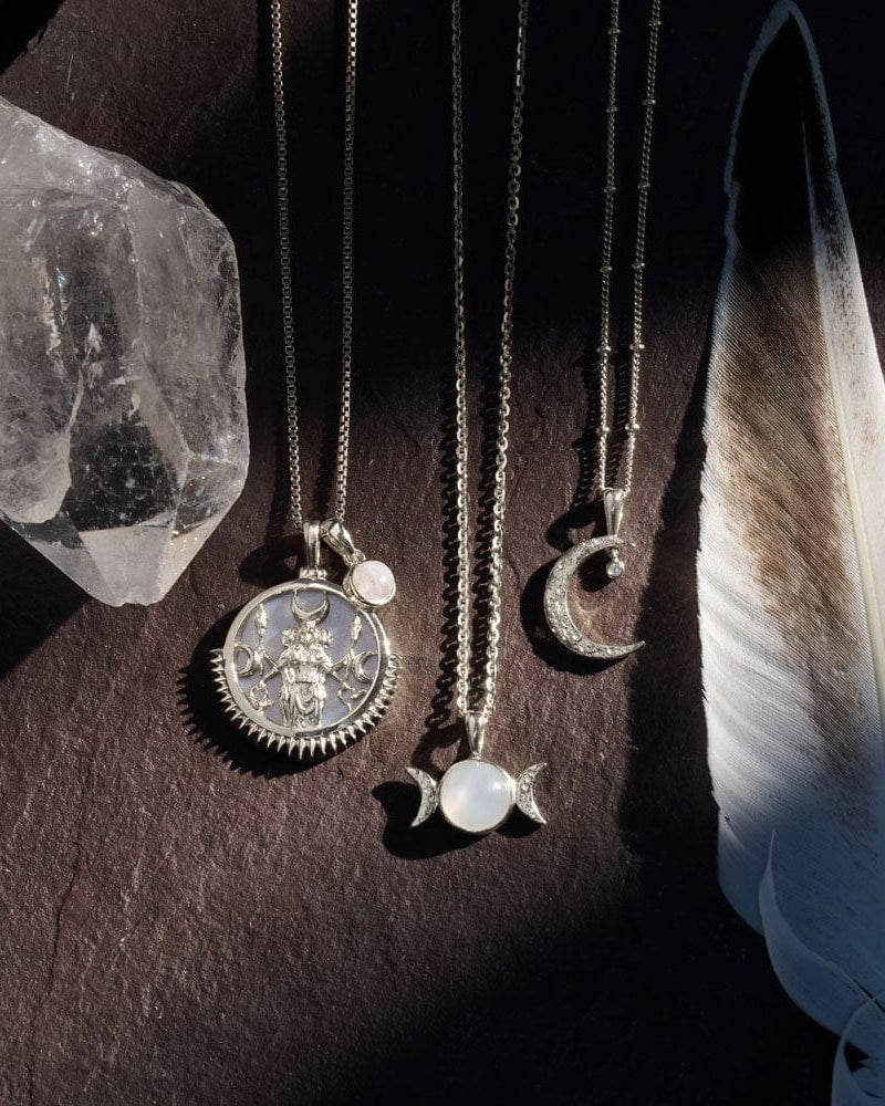 Awe Inspired Necklaces Triple Moon Necklace