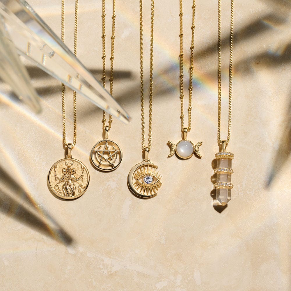 Awe Inspired Necklaces Triple Moon Necklace