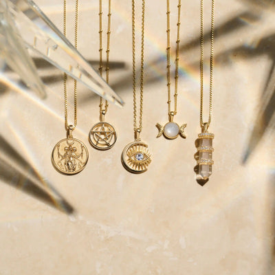 Awe Inspired Necklaces Watchful Moon Eye Necklace