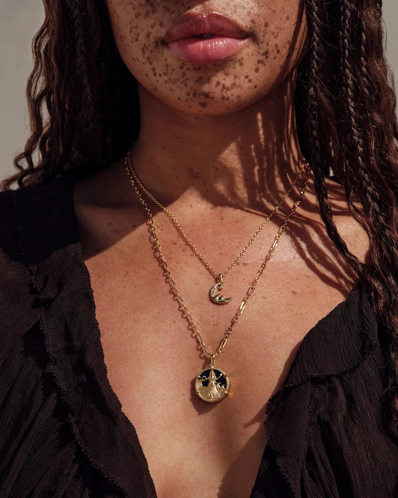 Awe Inspired Necklaces Yemaya and Moon Wave Necklace Set