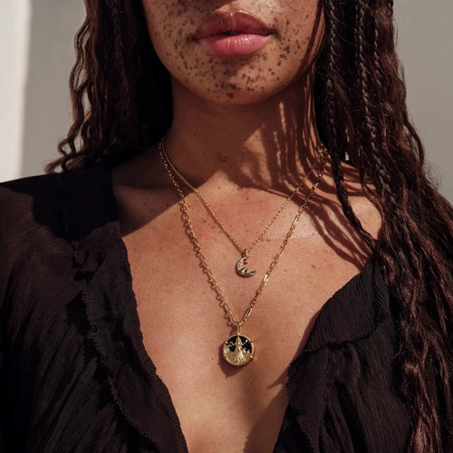 Awe Inspired Necklaces Yemaya and Moon Wave Necklace Set