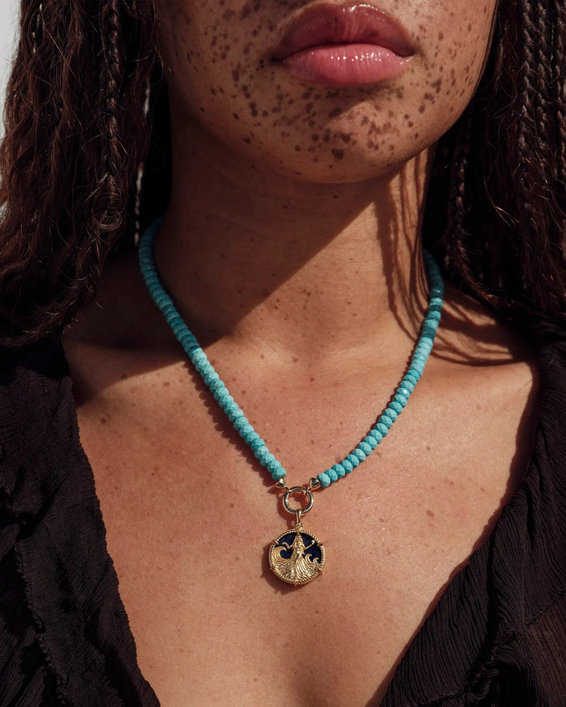 Awe Inspired Necklaces Yemaya on Turquoise Collector Necklace