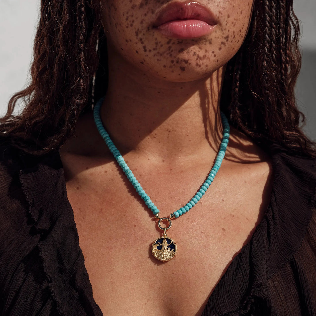 Awe Inspired Necklaces Yemaya on Turquoise Collector Necklace