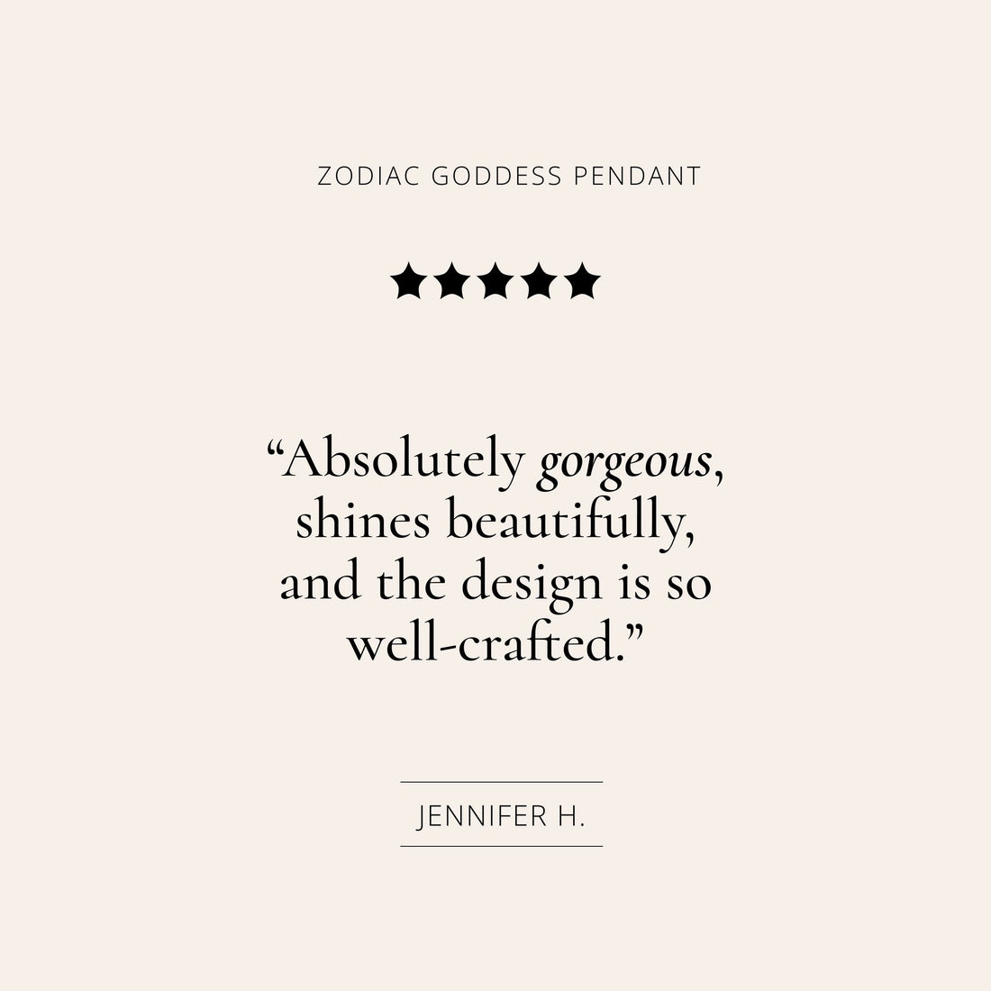 Awe Inspired Necklaces Zodiac Goddess Necklace