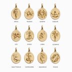 Awe Inspired Necklaces Zodiac Goddess Pendant + Mini Paperclip Chain