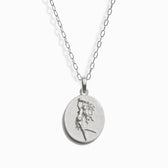 Awe Inspired Necklaces Zodiac Goddess Pendant + Mini Paperclip Chain