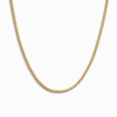 Awe Inspired Other 14K Yellow Gold Vermeil / 18" 2.1mm Rounded Box Chain