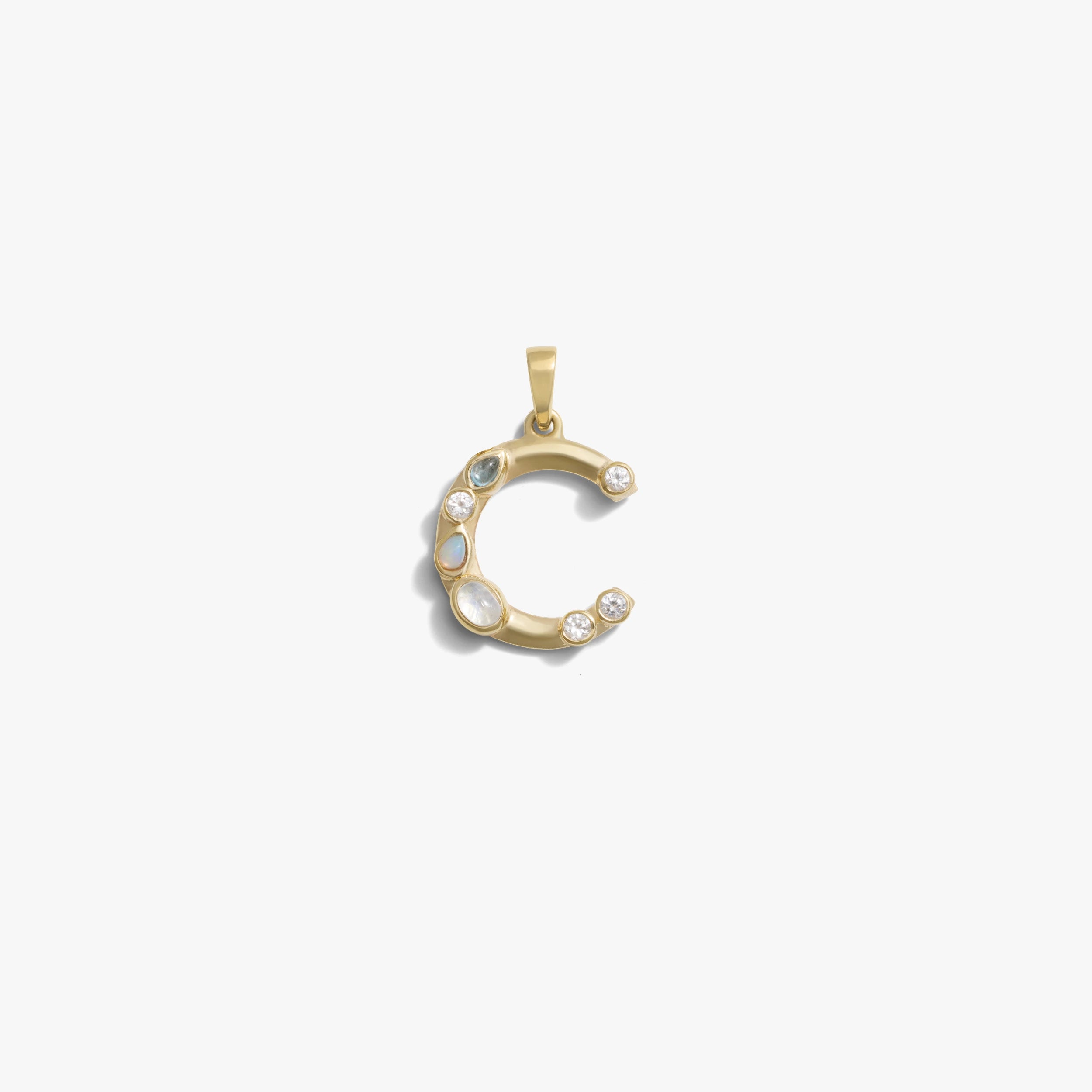 Awe Inspired Pendants 14K Gold Vermeil / C Initial Pendant