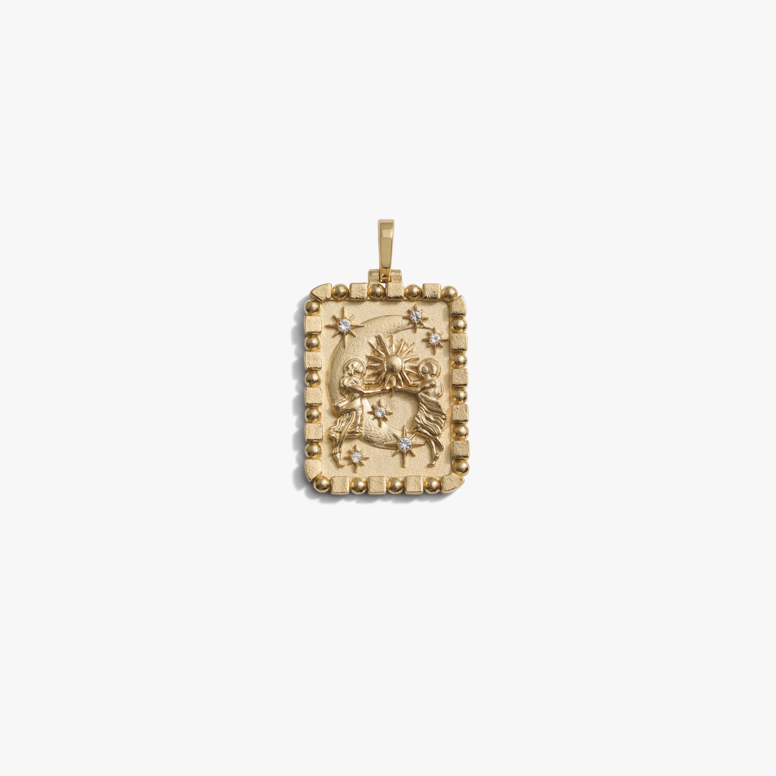 Awe Inspired Pendants 14K Gold Vermeil Celestial Duo Pendant