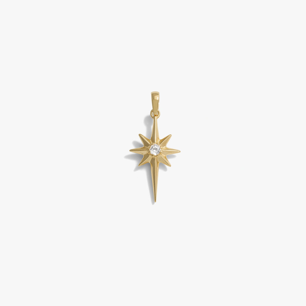 Awe Inspired Pendants 14K Gold Vermeil Cosmic Star Amulet