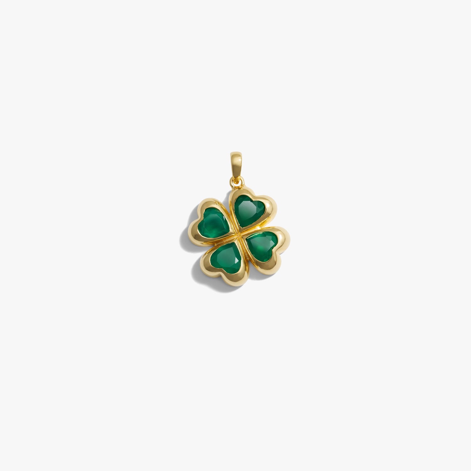 Awe Inspired Pendants 14K Gold Vermeil Lucky Clover Amulet