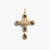 Awe Inspired Pendants 14K Gold Vermeil Statement Third Eye Cross Pendant