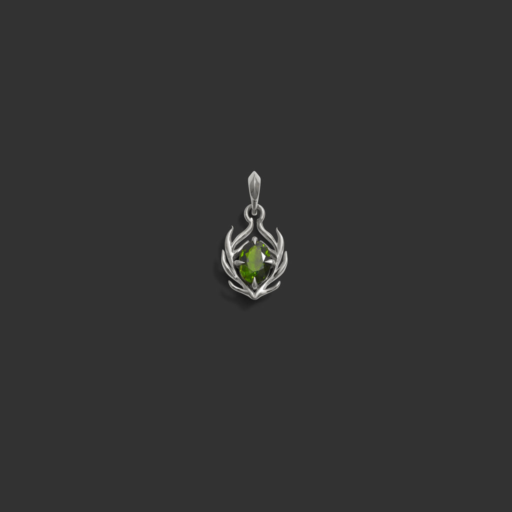 Awe Inspired  Pendants Tourmaline Stag Amulet