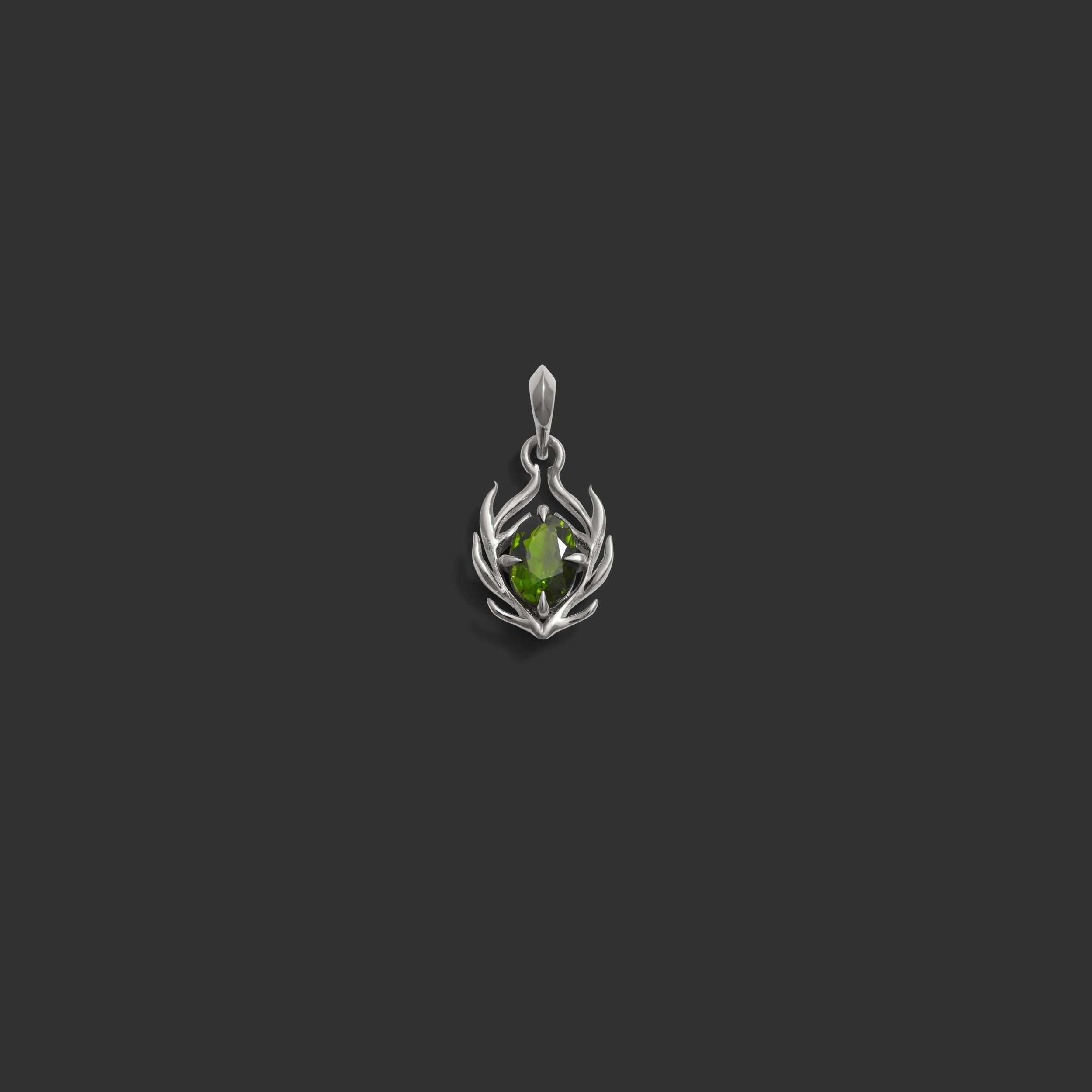 Awe Inspired  Pendants Tourmaline Stag Amulet