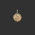 Awe Inspired Pendants 14k Yellow Gold Achilles & Patroclus Pendant