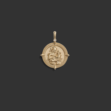 Diamond Achilles & Patroclus Pendant