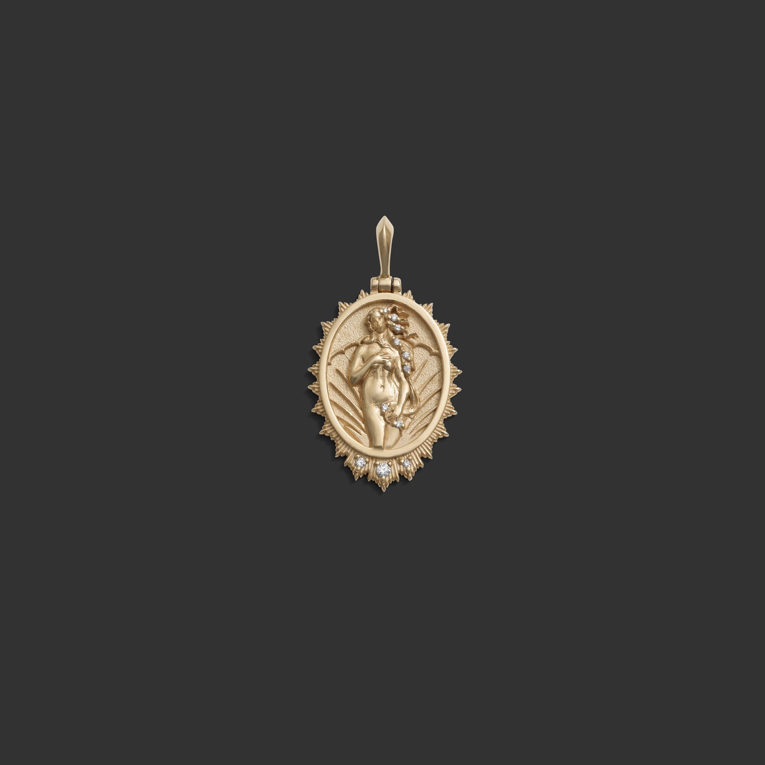 Awe Inspired Pendants 14K Yellow Gold Aphrodite Pendant