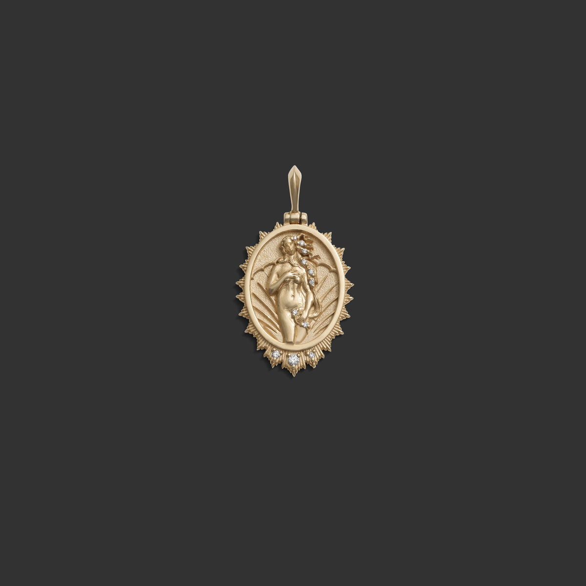 Awe Inspired Pendants 14K Yellow Gold Aphrodite Pendant