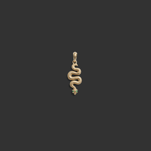 Awe Inspired  Pendants Emerald Eye Snake Amulet