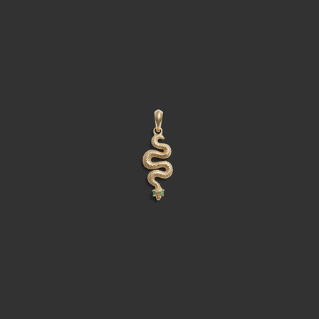 Emerald Eye Snake Amulet