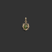Awe Inspired Pendants 14k Yellow Gold Tourmaline Stag Amulet