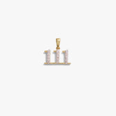 Awe Inspired Pendants 14K Yellow Gold Vermeil / 111 Angel Number Amulet