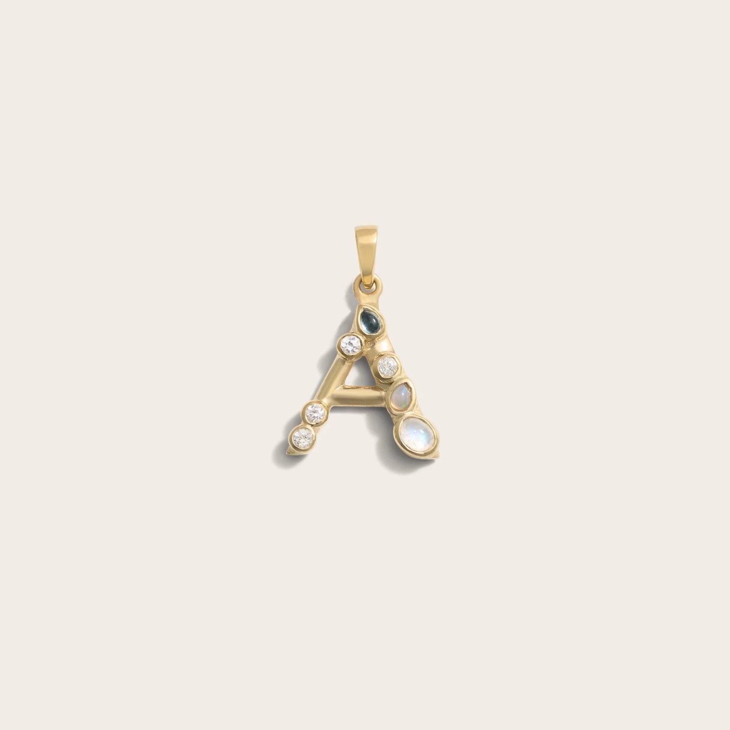 Awe Inspired Pendants 14K Yellow Gold Vermeil / A Initial Pendant